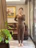 婷美（GRACEWELL）保暖内衣女士紧身弹力羊绒毛内搭打底套装秋衣秋裤冬季修塑身美体 实拍图