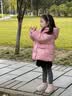 嘟嘟家儿童棉服卡通红色新年冬装宝宝棉袄冬款男童连帽外套女童衣服童装 粉色 120 实拍图