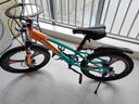 凤凰山地自行车男女变速山地车碟刹青少年儿童自行车学生单车 星际 橙蓝【单速+三刀轮】 22寸【适合130-170cm】 实拍图