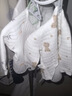 贝瑞加（Babyprints）婴儿半背衣新生儿秋冬衣服初生宝宝加厚上衣柔软护肚 花朵兔59 实拍图