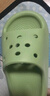 土豆屋儿童拖鞋中大童小孩室内外防滑软底凉拖鞋 熊猫绿色190码 实拍图