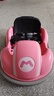 萌天使儿童电动车碰碰车可坐大人儿童电动汽车玩具车可坐人遥控汽车 高配粉+4A电瓶+遥控+手机蓝牙 实拍图