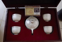 讲茗堂999鎏纯银功夫茶具套装送礼物品高档领导长辈退休乔迁实用男生日 百福银套装-次日达 5头 实拍图