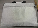 通勤笔记本包时尚简约大容量户外文件包公文包手提电脑包商务男士 灰色简版/ 15.6寸 实拍图