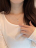 唯一（Winy）999纯银项链女2025新款一克拉莫桑钻吊坠生日礼物送朋友老婆首饰 实拍图