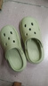 朴西奶酪踩屎感洞洞鞋女厚底凉鞋沙滩包头拖鞋外穿情侣 抹茶绿 39-40 实拍图