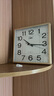 康巴丝（Compas） 挂钟客厅2025款家用大气方形石英钟办公时钟挂墙卧室钟表 3112闪金（32*32cm） 实拍图