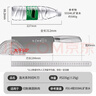 十八子作 不锈钢家用菜刀 耐滑手柄刀具盈光切片刀SL1703-B【彩盒装】 实拍图