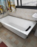 浴缸亚克力家用成人小户型保温浴盆澡堂澡盆大人泡澡浴缸 白色浴缸 长 120cm 宽70高48cm 实拍图