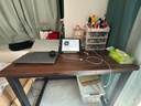 宅仕达电脑桌台式书桌学习桌简易办公培训桌家用写字电竞长条桌子DNZ-04 深胡桃-升级全桌加厚100*60cm 实拍图