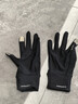 boodun 秋冬运动薄款跑步手套户外防风触屏男开车女电动车抓绒保暖防滑 经典款-黑色(轻薄灵活) L/XL 实拍图