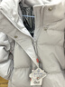 鸭鸭（YAYA）羽绒服女2025最新款冬季小个子显瘦蓄热加厚保暖云感泡芙韩版外套 浅灰色 S (建议90-110斤) 实拍图