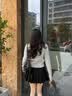 森马（Semir）森柔|针织开衫女冬季短款绞花正肩内搭女生法式毛衫101725106004 实拍图