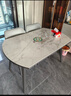 全友家居 现代简约岩板餐桌椅组合吃饭桌子伸缩功能可折叠家用饭桌 实拍图