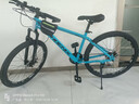 凤凰铝合金山地自行车成年人男士女士油刹可锁双减震山地车自行车学生 比安奇/全轴承/辐条轮 26英寸（适合身高160-180） 24速凤凰定位变速【碳钢车架】 实拍图