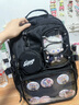 Edison初中书包高中DIY二次元吧唧谷子痛包高颜值ins风护脊双肩包W50-1 实拍图