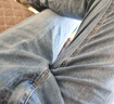 真维斯（Jeanswest）王一博代言牛仔裤男秋冬新款天丝舒适修身直筒高端潮牌休闲裤子男 浅蓝【天丝常规】 29 码(2尺2) 【建议100-110斤】 实拍图