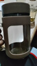 玻璃水杯商务杯大容量男女生带盖泡茶饮水礼品杯家用把手杯 咖色 500ml 1只 实拍图