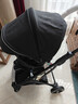 GOKKE婴儿推车双向高景观 可坐可躺轻便折叠简易手推车 幼儿宝宝童车 kisbean黑麻色 实拍图