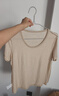 森马（Semir）短袖t恤女短款合体显瘦正肩内搭25夏凉感修身打底衫109325100001 实拍图