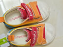 卡特兔童鞋幼儿园室内鞋早秋女童宝宝帆布鞋儿童软底机能鞋男童饼干鞋子 黄红橘 23 内长14.0cm 脚长13.0-13.5 实拍图