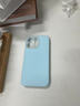 鱼非渔新款苹果16promax手机壳液态硅胶iphone17保护套全包防摔12高级感女款网红15pro软壳果冻纯色plus 婴儿蓝[果冻液态硅胶|高品质]送个性贴纸 15Pro Max 实拍图