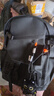 袋鼠双肩包男士背包大容量初中高中书包男女大学生防泼水电脑包旅行包 黑色升级【加大加固版】 实拍图