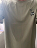 名创优品（MINISO）纯棉t恤男夏季2025新款衣服青少年亲肤透气时尚宽松大码冰感短袖 棕榈绿(生机胸标) 3XL (体重180-205斤) 实拍图