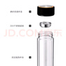 富光男女士双层玻璃杯 高硼硅玻璃304茶隔水杯子 带茶隔泡茶杯500ml 实拍图