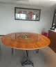 布罗利折叠大圆桌10人吃饭桌子小户型餐桌多功能可移动圆形餐台家用简易酒店饭店 白理石色 1.6米桌子+1.1米钢化转盘 实拍图
