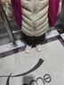 鸭鸭（YAYA）儿童轻薄羽绒服短款小童中大童连帽男女童2023秋冬洋气童装外套 米白色 150 实拍图