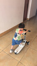 好孩子（gb）可折叠滑板车儿童玩具1-3-6岁男女童可坐可骑滑滑车新年礼物白色 实拍图