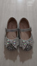 斯纳菲春秋皮鞋女童公主鞋中大童格利特水晶鞋舒适儿童表演鞋月光银30 实拍图