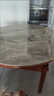 田园驿站新中式岩板餐桌家用实木餐桌椅组合简约小户型可伸缩折叠圆饭桌子 【12MM岩板桌面】 联系客服送转盘 1.35m 餐桌+实木椅*6 实拍图