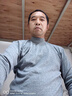 浪莎100%纯棉男士秋衣单件上衣中领保暖内衣中老年打底全棉毛衫半高领 【深灰上衣】·中领100%纯棉 XL /175 实拍图