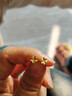 周六福足金999四叶草黄金耳钉女耳饰生日礼物计价AA096009 一对 约0.73g 实拍图