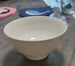 银凤国瓷“纯白”无颜料健康骨瓷餐具碗碟套装家用无毒无铅无镉釉下彩 纯白本色-4.5英寸高足碗 实拍图