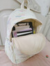 名创优品书包初中生大容量女生小众高颜值高中生双肩包女休闲大学生背包 白色 实拍图