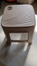 网红塑料凳子30.5cm客厅防滑凳餐桌凳简约可摞叠便携凳浴室凳 卡其色【两种款式随机发】 （一个装） 实拍图
