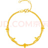周六福梦蝶足金999黄金手链女新年生日礼物计价A0713018 约2.71g 16+3cm 实拍图