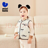 迷你巴拉冬季新款男女童柔软抓绒棉弹马甲宝宝保暖加厚背心 实拍图