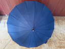 24骨长柄雨伞大号男士自动加固暴雨加大黑色直杆伞男晴雨直柄超大 藏青色【自动16骨-子弹头-直柄】 实拍图