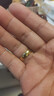 GAUSS CARLER老凤凰2025新款色时尚黄金色戒指男女情侣指环闭口戒指感 男士21码150-183斤同款 实拍图