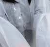 毕亚兹一次性儿童雨衣加厚全身防暴雨透明成人男女便携雨披磨砂白 实拍图