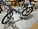 凤凰自行车成年人男女变速自行车青少年单车越野公路车学生山地自行车 铝架/蓝图变速/正新轮胎/三刀灰 24速27.5寸【适合170-195cm】 实拍图