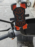 洛克兄弟电动车手机支架摩托车电瓶车外卖代驾导航自行车手机架 黑橙-后视镜款 实拍图