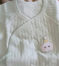 贝瑞加（Babyprints）婴儿连体衣2件装新生儿长袖四季哈衣纯棉爬服护肚蝴蝶衣 绿59 实拍图