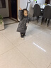 保姆鹅  【风墙】儿童羽绒服宝宝中长款护脸加厚外套保暖童装[NG2664] 大象灰 100 实拍图