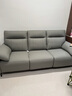 左右头层牛皮零靠墙电动功能沙发6013青云灰 2.24m 小三人双电动 实拍图