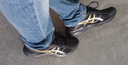 亚瑟士ASICS男鞋透气跑鞋运动鞋缓震舒适跑步鞋 GEL-CONTEND 4 黑色/金色013 42 实拍图